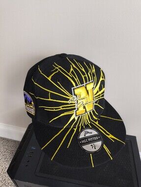 New Orleans Black Pelicans Fitted Hat Size 7 1/4